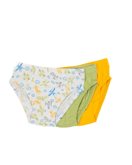 Boys' briefs PLANE 3 pieces