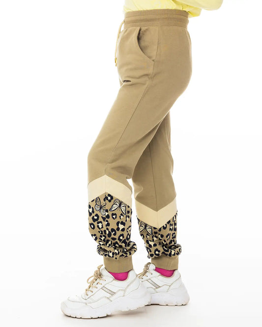 Girls Joggers Leopard