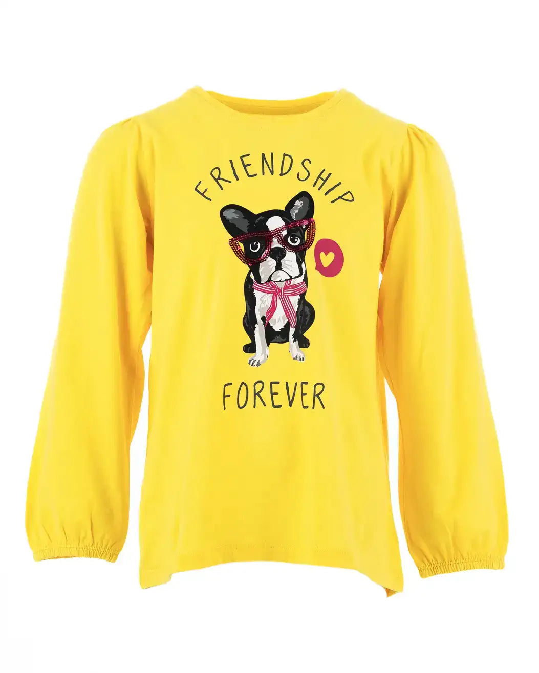 Girls Shirt Doggy Friendship