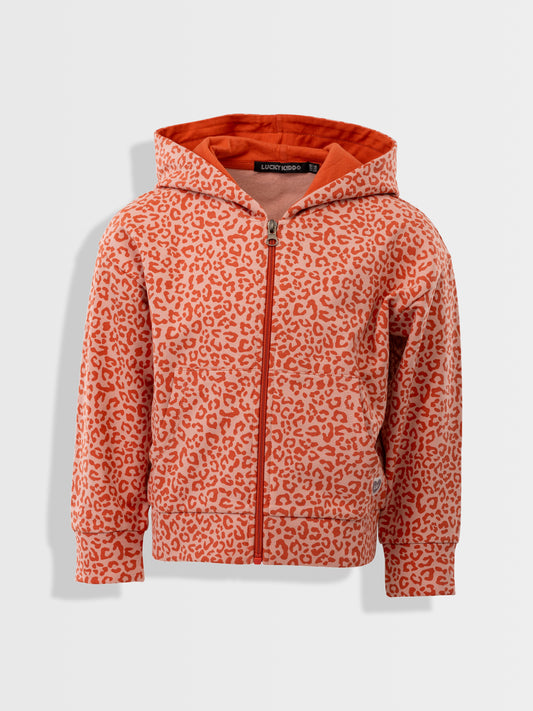 Zipper Hoodie Peach Leo