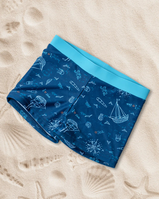 Boys' swim trunks Sail boat