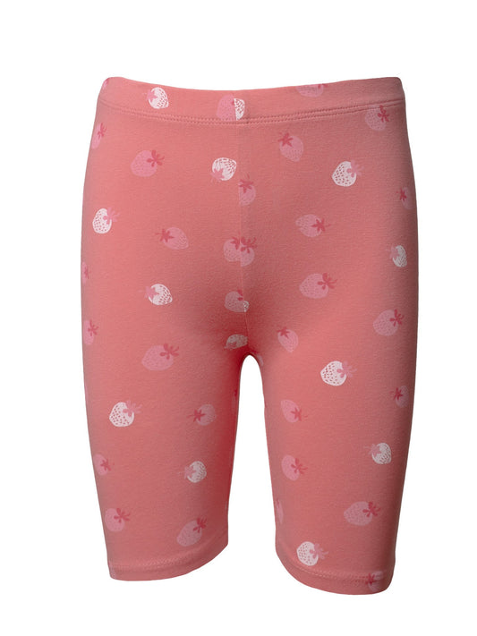 Girls' short leggings Strawberry