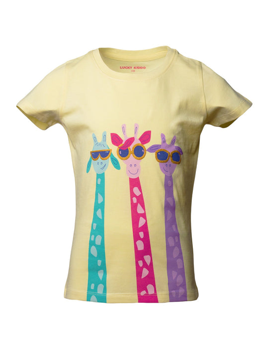 Girls' T-shirt Cool Giraffes