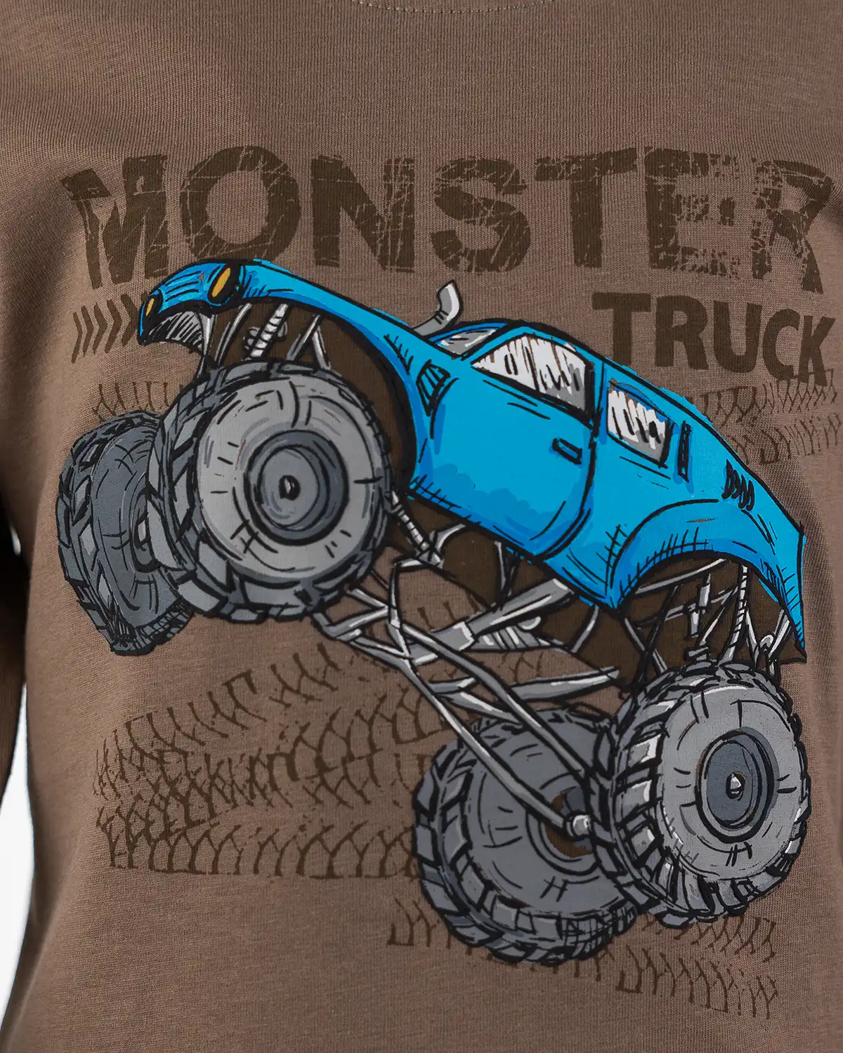 Boys' long-sleeve shirt Monster truck