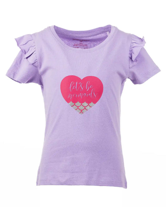Girls T-shirt Purple Love
