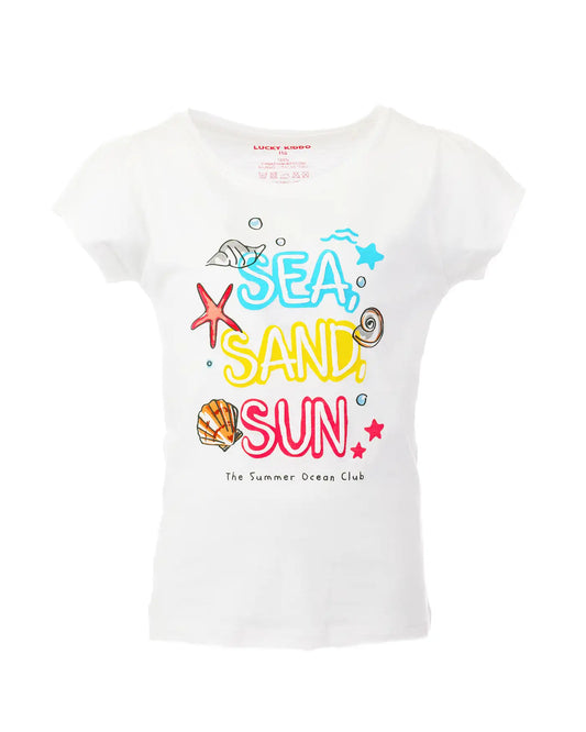 Girls T-shirt Sea Sand Sun