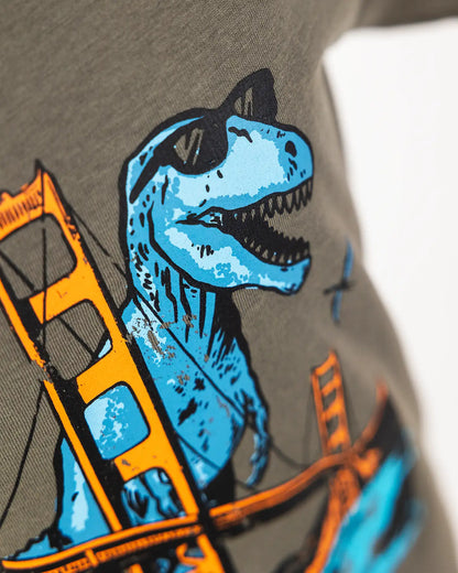 Boys T-shirt Wild Blue Dino