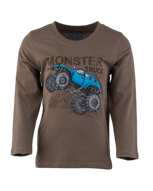 Boys' long-sleeve shirt Monster truck