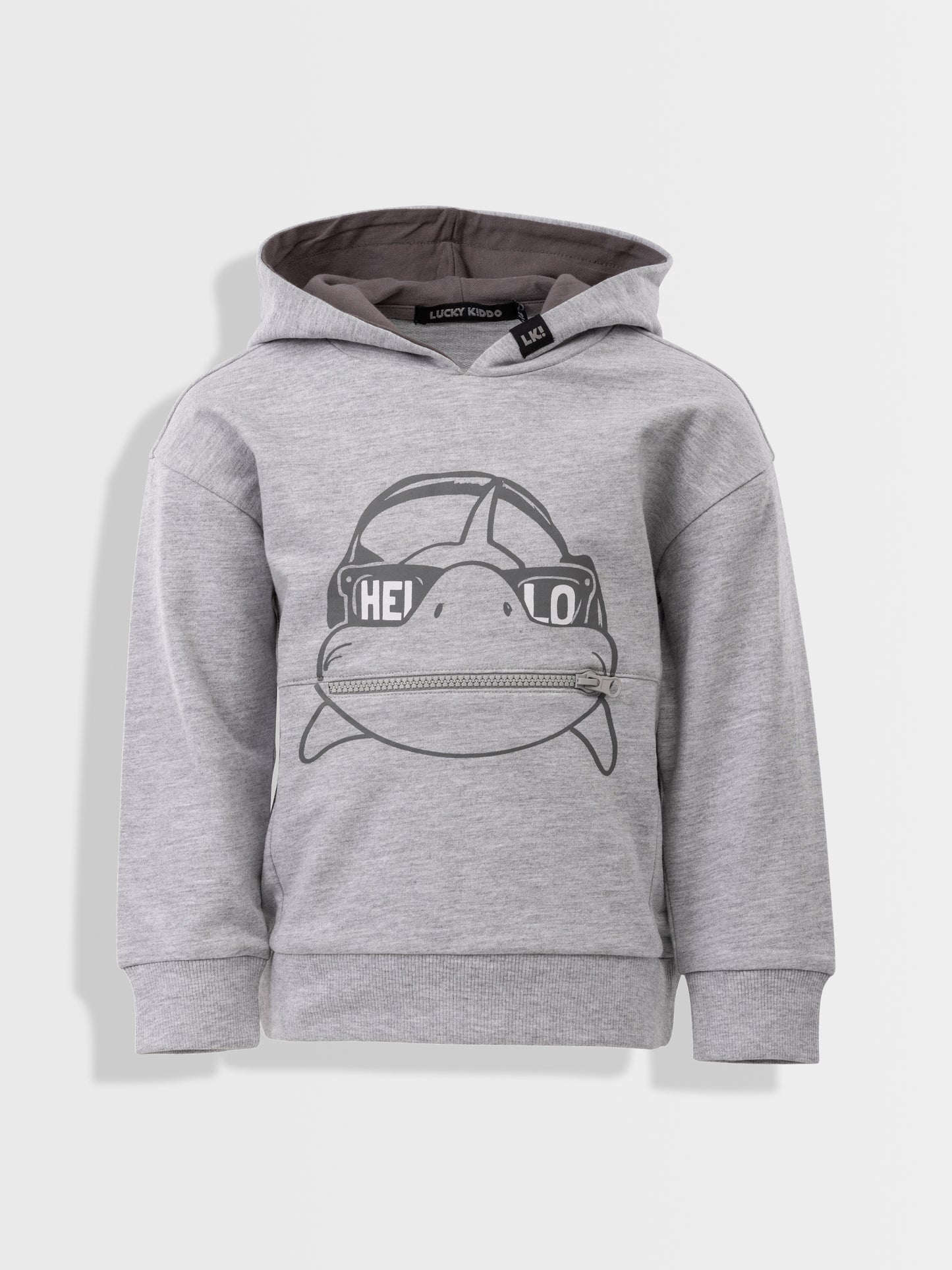 Hoodie Grey Shark