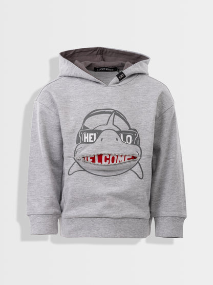 Hoodie Grey Shark