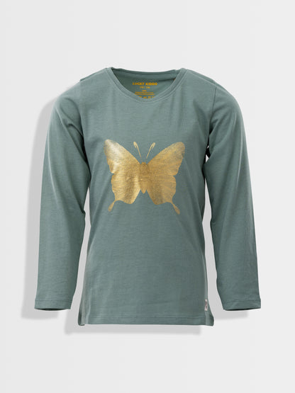 T-shirt Grey Mist Butterfly