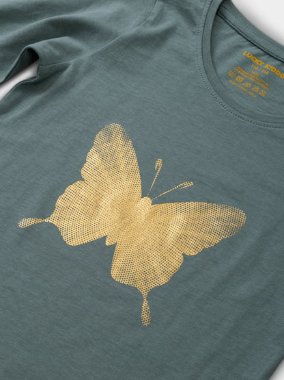 T-shirt Grey Mist Butterfly