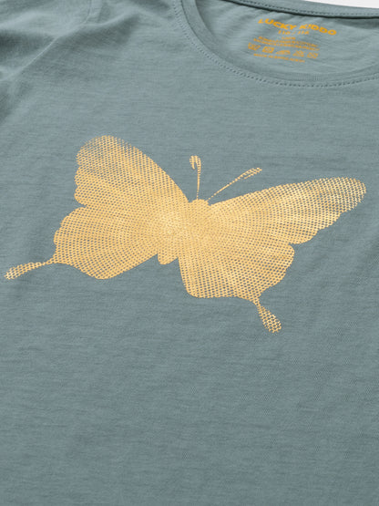 T-shirt Grey Mist Butterfly