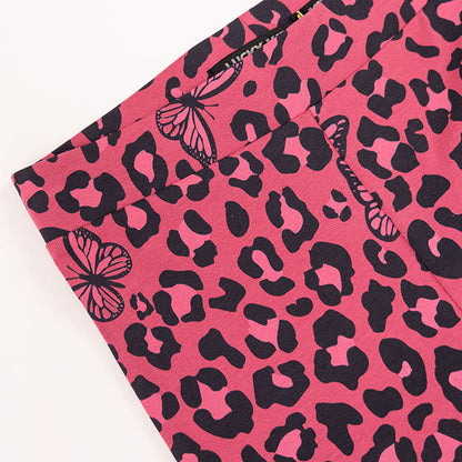 Girls Leggings Pink Leopard