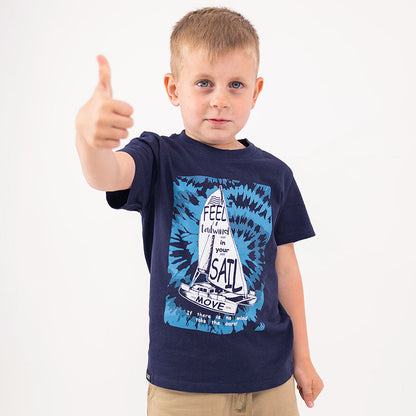 Boy T-shirt Sailing Blue