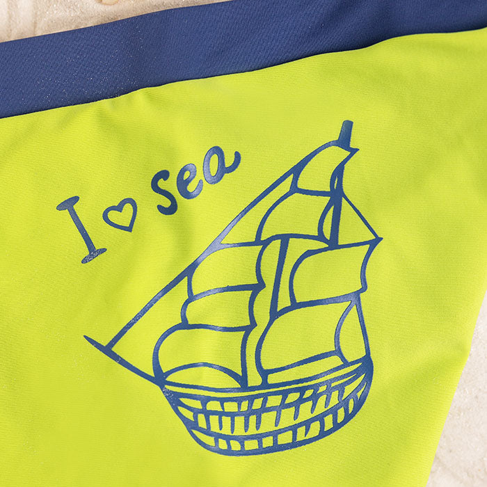 Boys Swim Boxers Sea