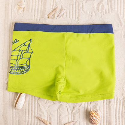 Boys Swim Boxers Sea