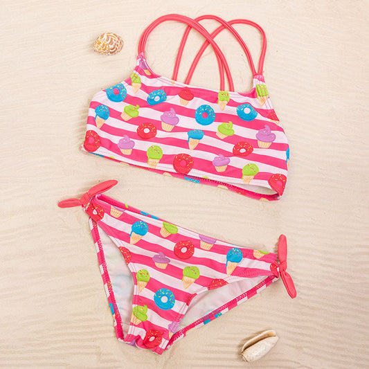 Girls Swimsuit Set Donuts