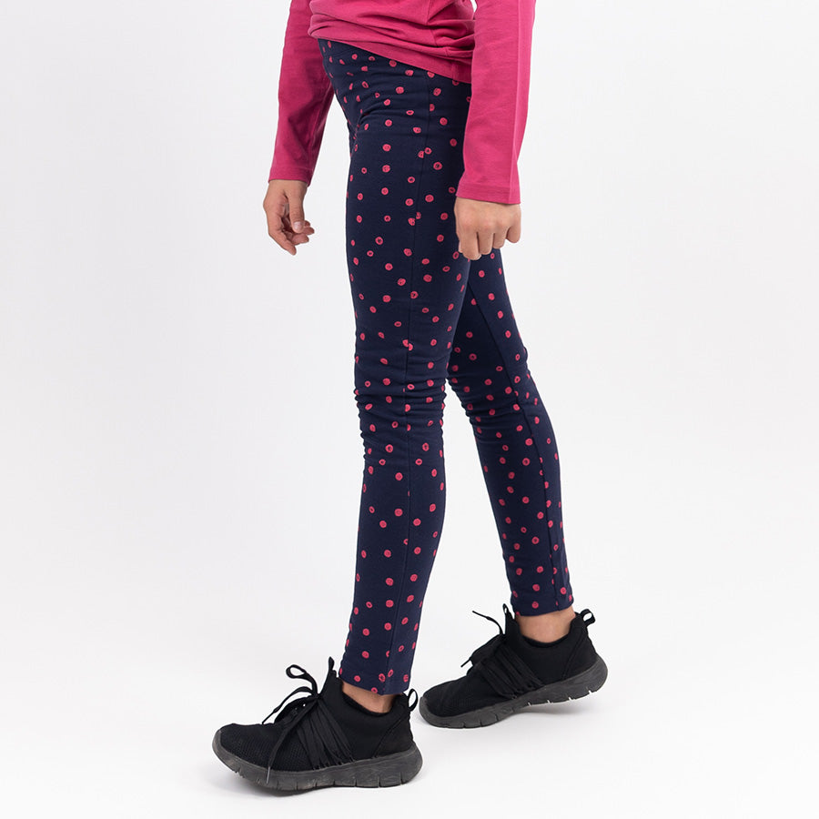 Girls Winter Leggings Little Circles