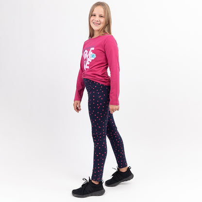 Girls Winter Leggings Little Circles