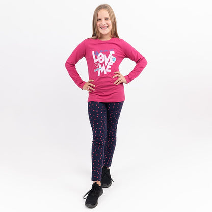 Girls Winter Leggings Little Circles