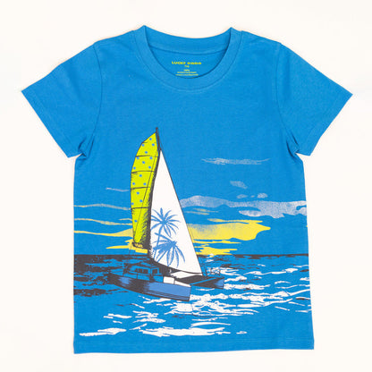 Boys T-shirt Sailboat