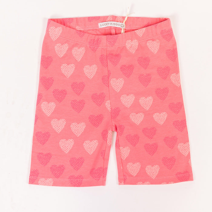 Girls Short Leggings Pink Love