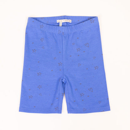 Girls Short Leggings Blue Stars