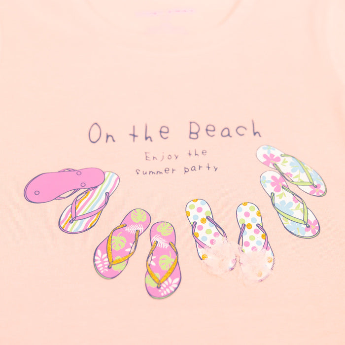 Girls T-shirt Beach