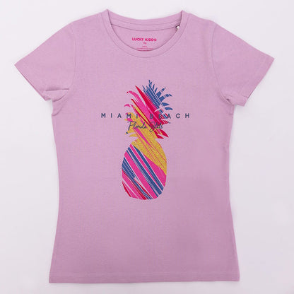 Girls T-shirt Pineapple