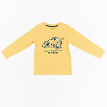 Boys Shirt Racing Yellow