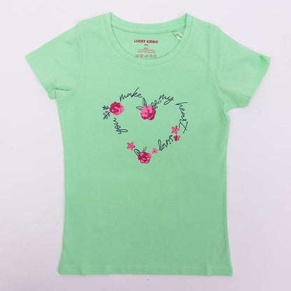 Girls T-shirt Rose Heart