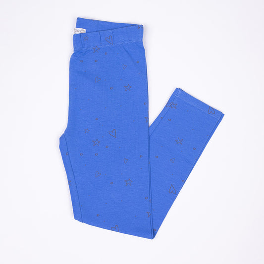 Girls Leggings Sapphire Blue