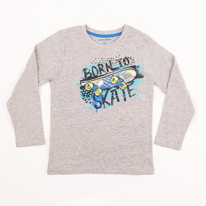 Boys Shirt Born To Skate