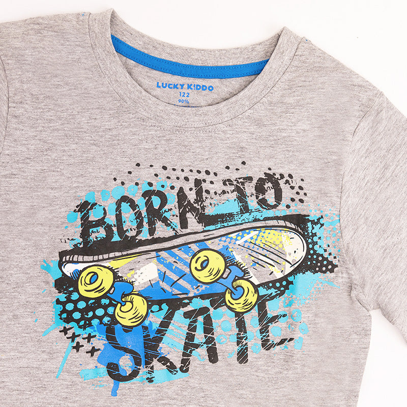 Boys Shirt Born To Skate